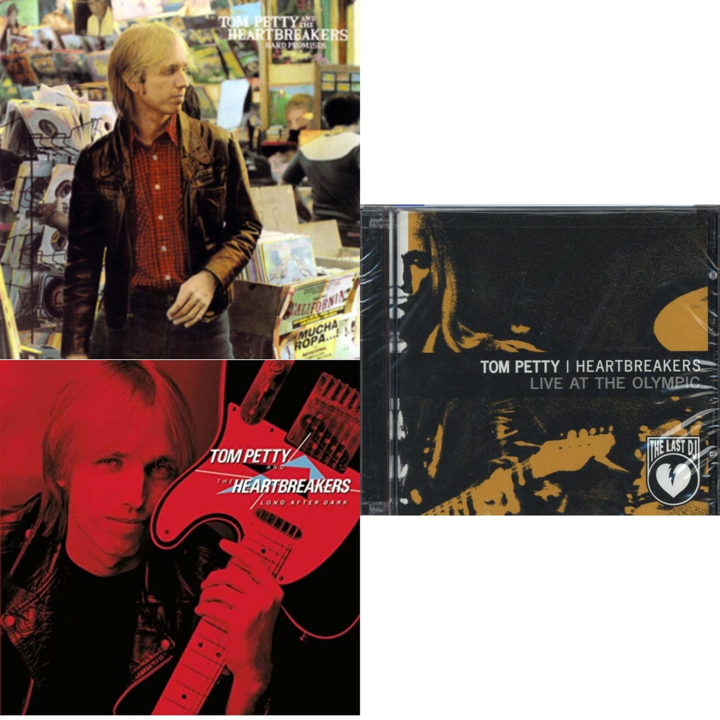 Tom & The Heartbreakers Petty - Hard Promises & Long After Dark & Last Dj Live At The Olympic - CD Bundle