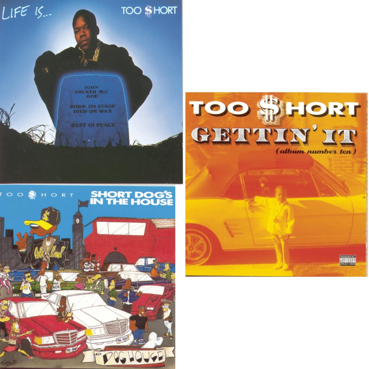 Too $Hort - Life Is Too $Hort & Short Dog�S In The House & Gettin It - CD Bundle