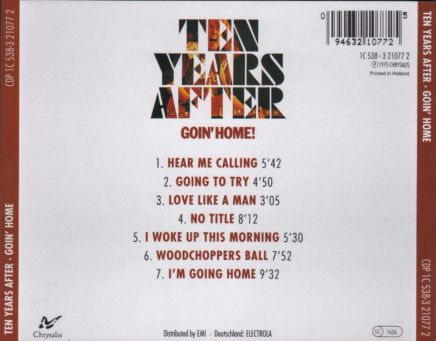 Ten Years After – Goin' Home Music CD
