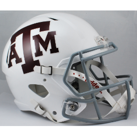 Texas A&M Aggies Full Size Speed Replica Football Helmet White - NCAA