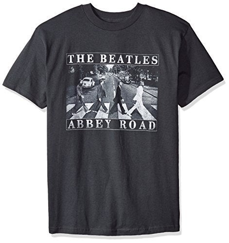 The Beatles Men'S The Beatles Abbey Road Distressed T Shirt, Black, Small [T-Shirt]