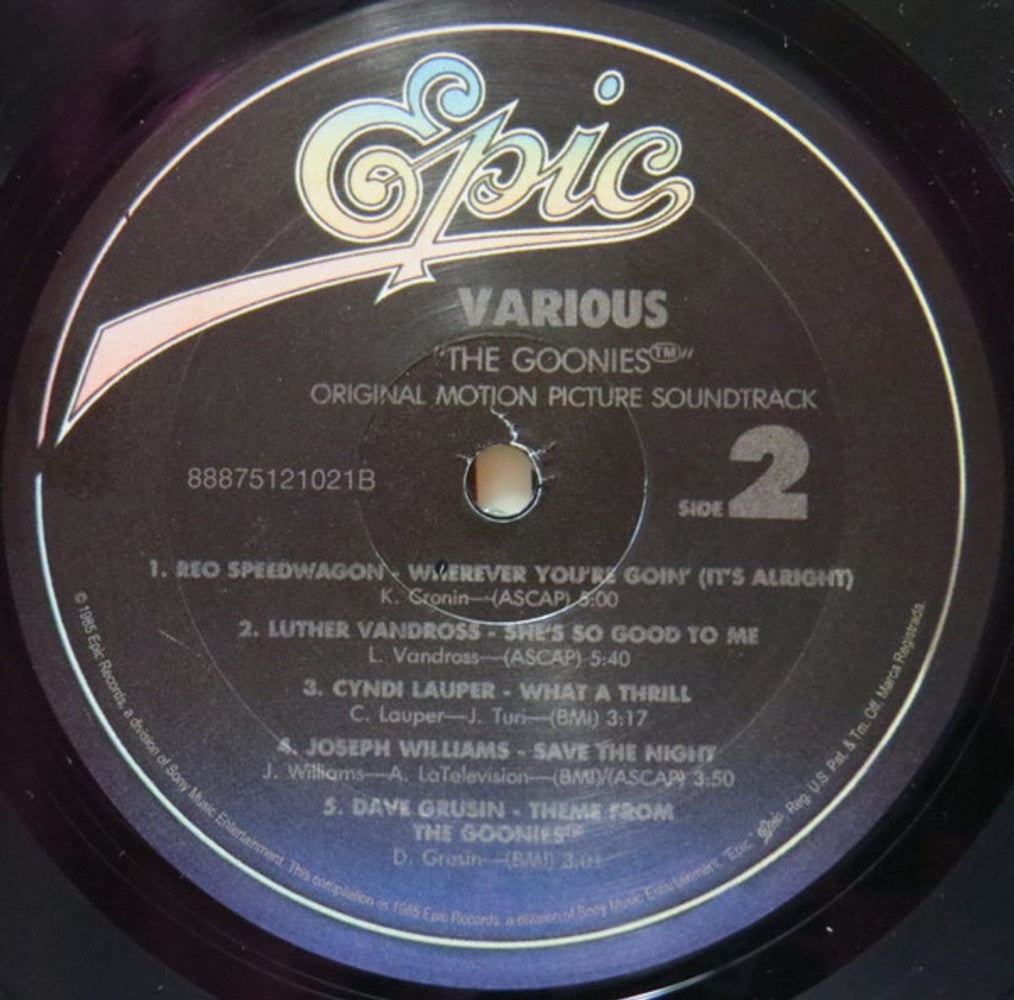 The Goonies - Original Motion Picture Soundtrack (LP Vinyl) Vinyl Record