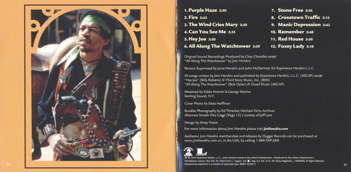 The Jimi Hendrix Experience – Smash Hits Music CD