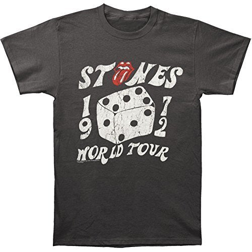 The Rolling Stones Men'S The Rolling Stones 1972 Dice Tour T-Shirt, Black, Medium [T-Shirt] Officially Licensed