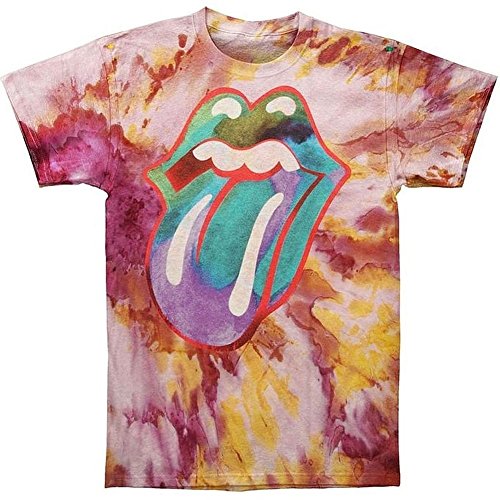 The Rolling Stones Rolling Stones Tongue Tie-Dye Ss Tee Small [T-Shirt] Officially Licensed