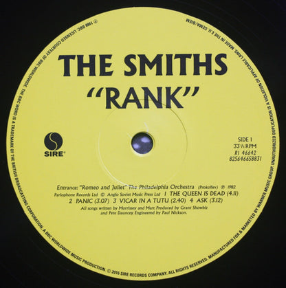The Smiths – Rank (2-LP Vinyl) Vinyl Record