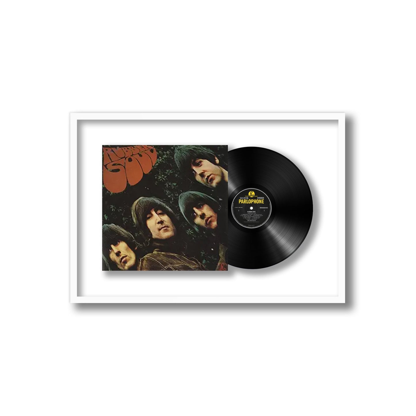 The Beatles Rubber Soul Framed Vinyl Record