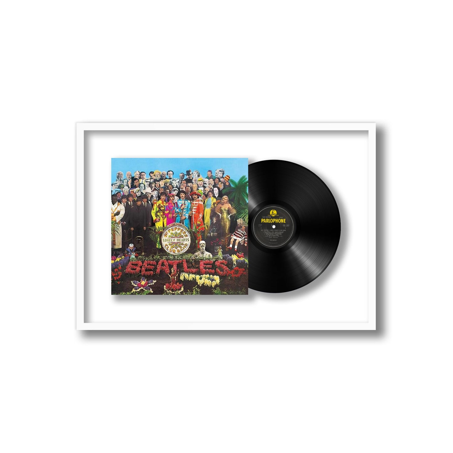 The Beatles Sgt. Pepper's Lonely Hearts Club Band Framed Vinyl Record