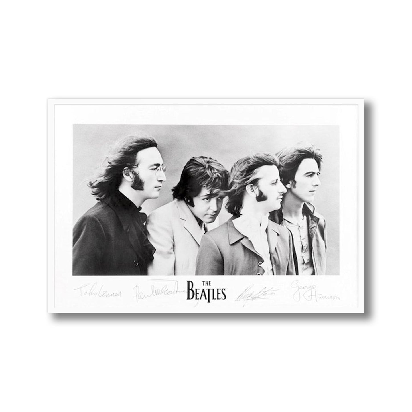 The Beatles Signatures Framed Poster