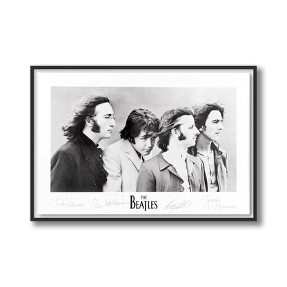 The Beatles Signatures Framed Poster