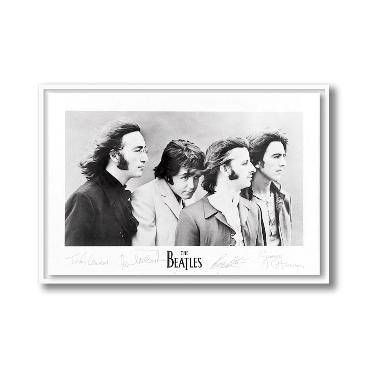 The Beatles Signatures Framed Poster
