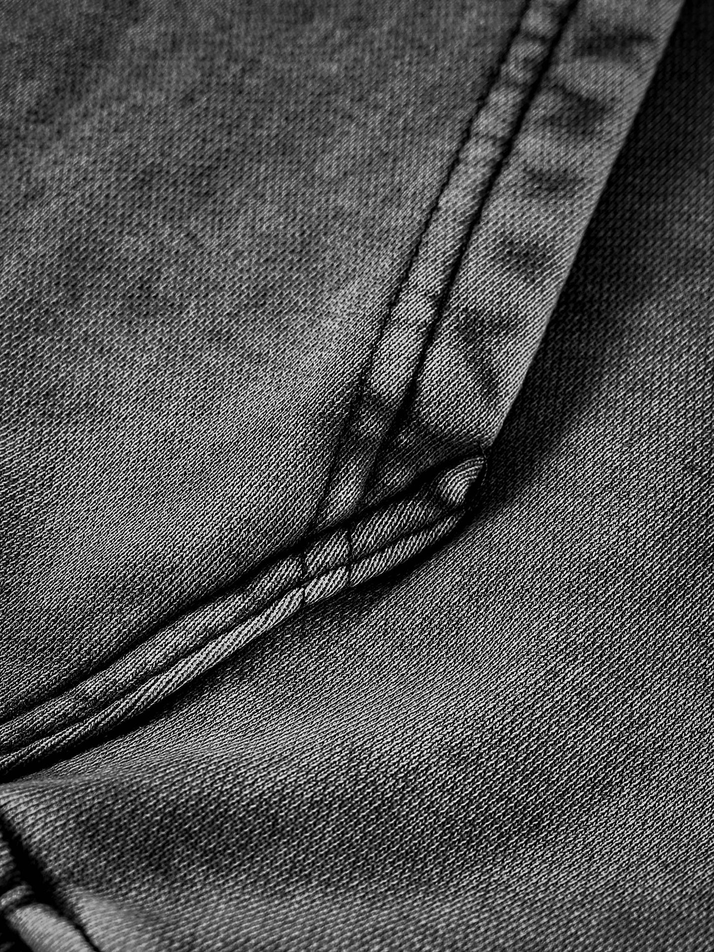 The Boondocks - Huey Khaled Acid Wash Oversize Black Heavyweight Mens Hoodie