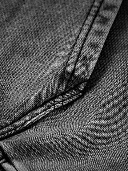 The Boondocks - Riley Khaled Acid Wash Oversize Black Heavyweight Mens Hoodie