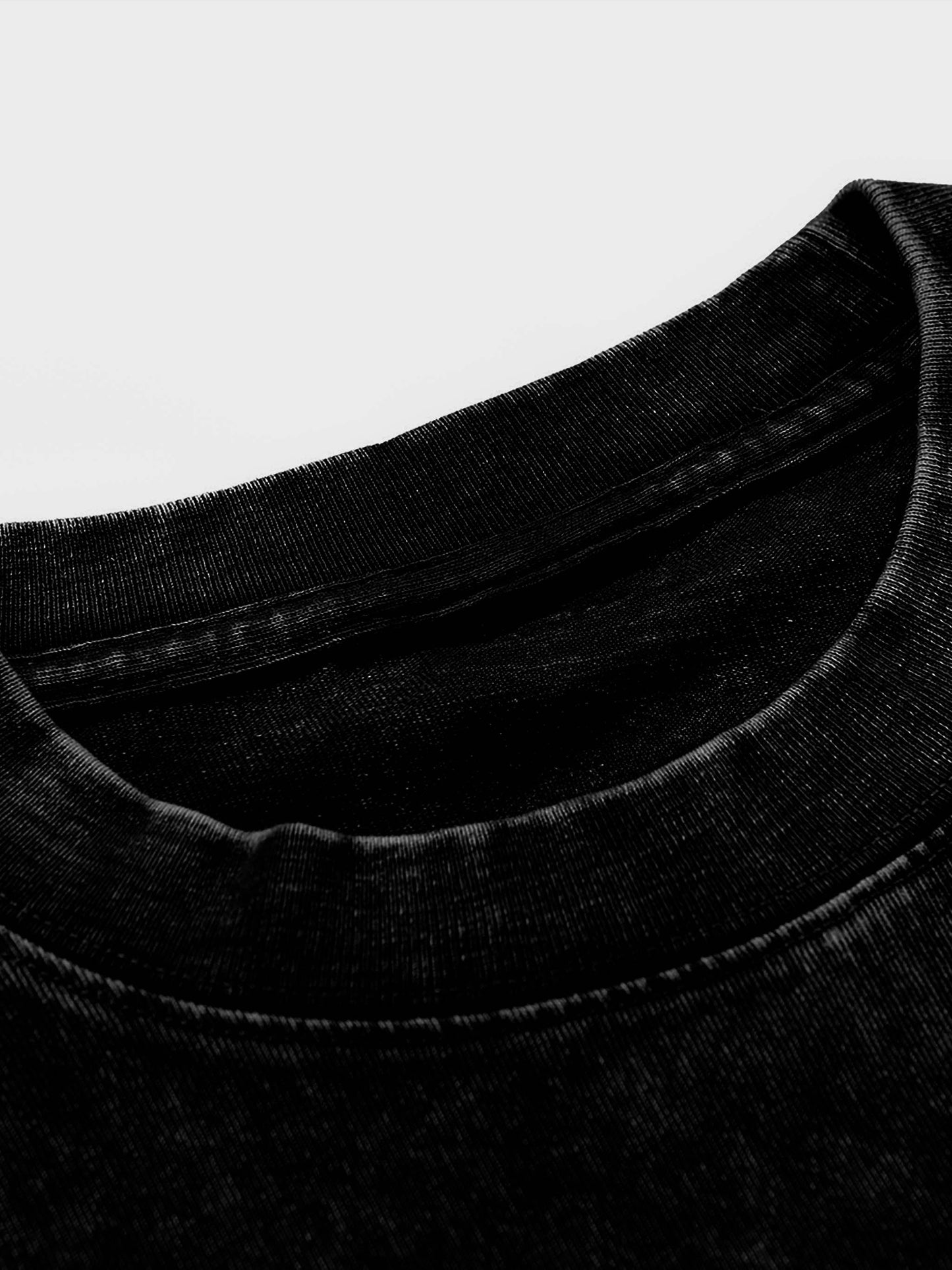 The Boondocks - Riley Khaled Acid Wash Oversize Black Mens T Shirt