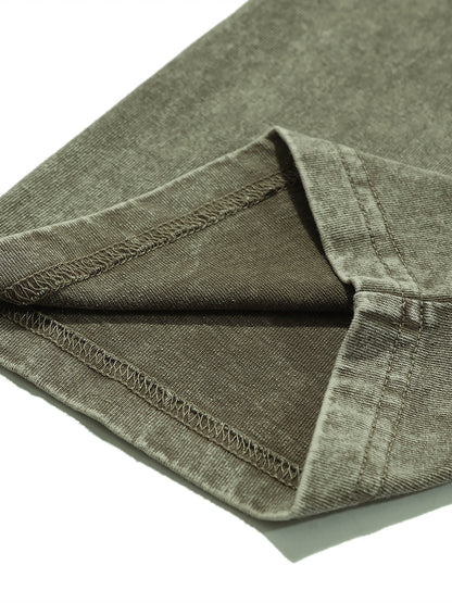 The Boondocks - Riley Khaled Acid Wash Oversize Olive Mens T Shirt