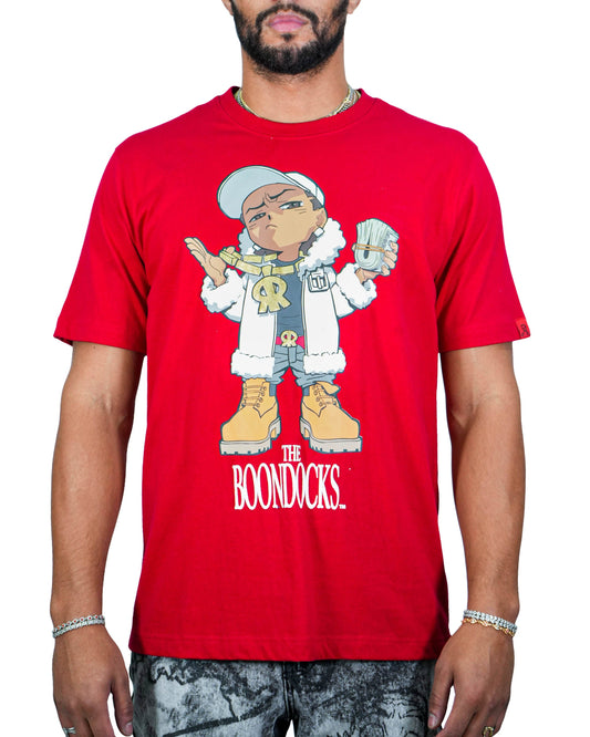The Boondocks Cold Cash Riley Red Mens T Shirt