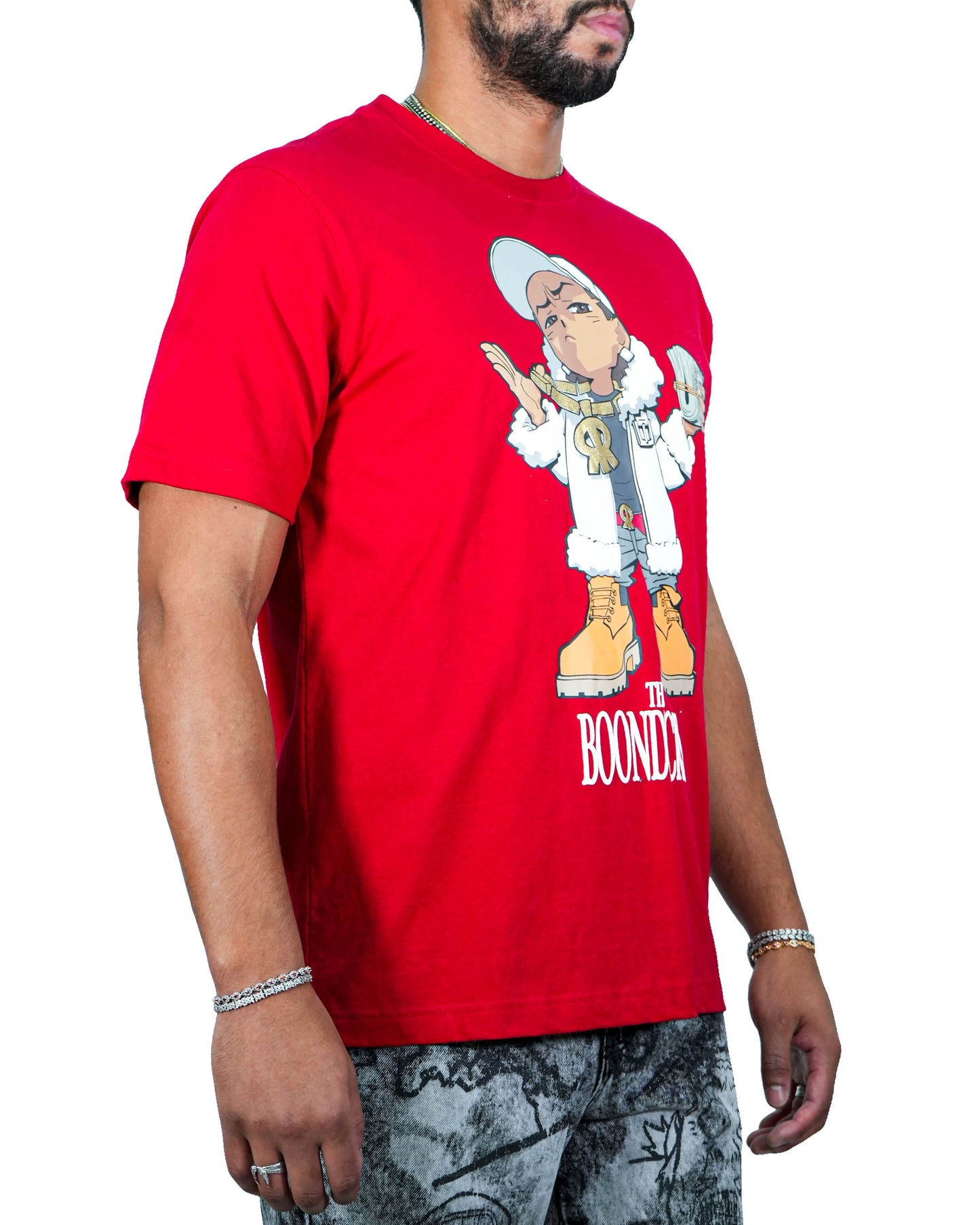 The Boondocks Cold Cash Riley Red Mens T Shirt