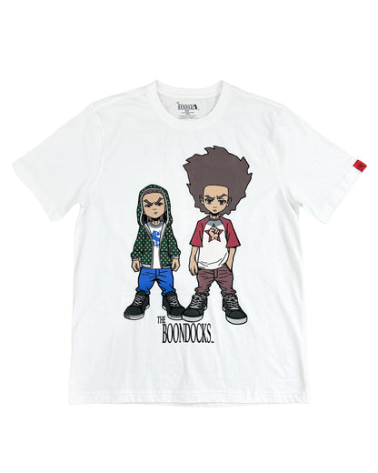 The Boondocks - Huey & Riley Hustlers White Mens T Shirt