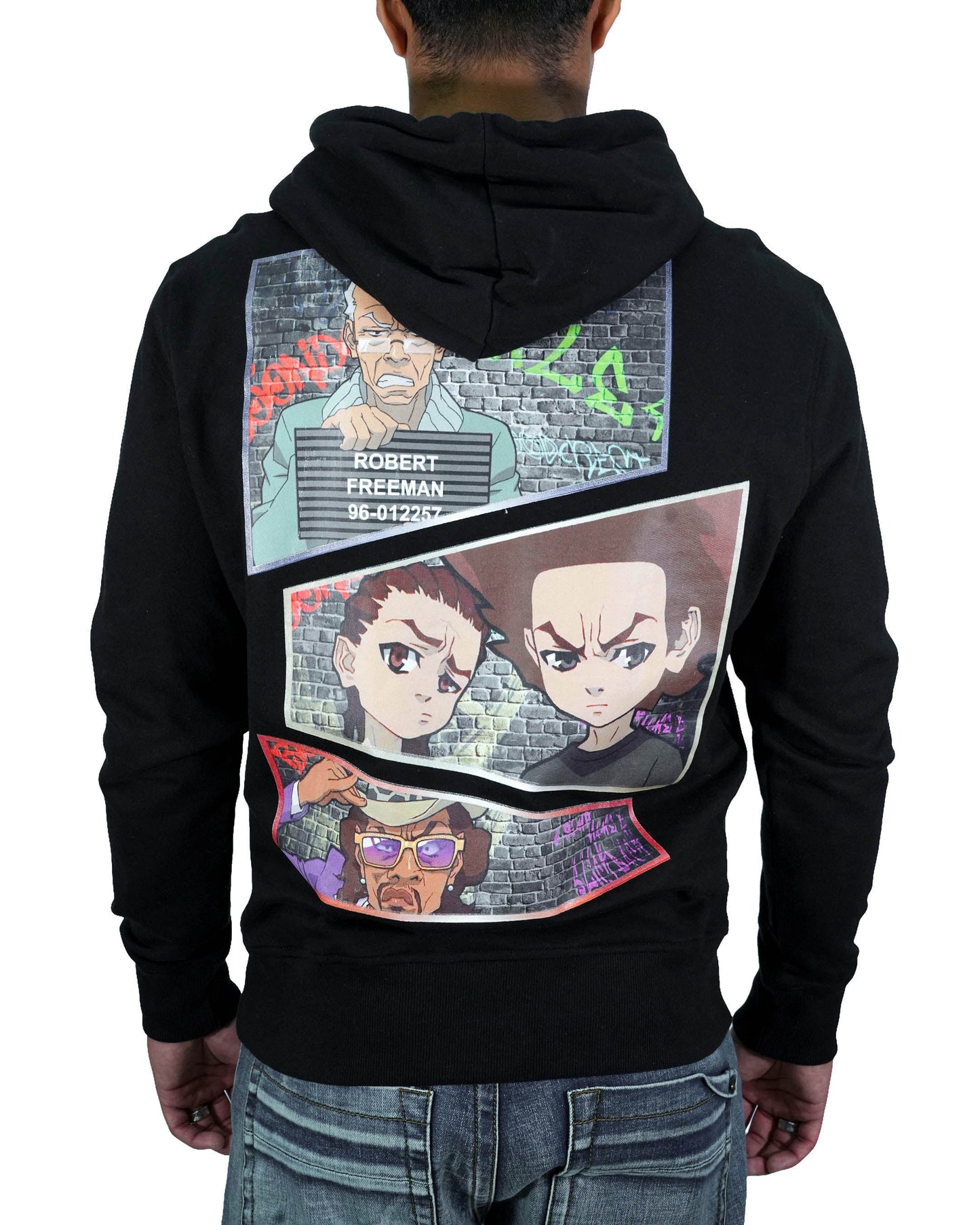 The Boondocks Legacy Black Mens Hoodie