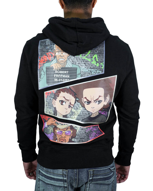 The Boondocks Legacy Black Mens Hoodie