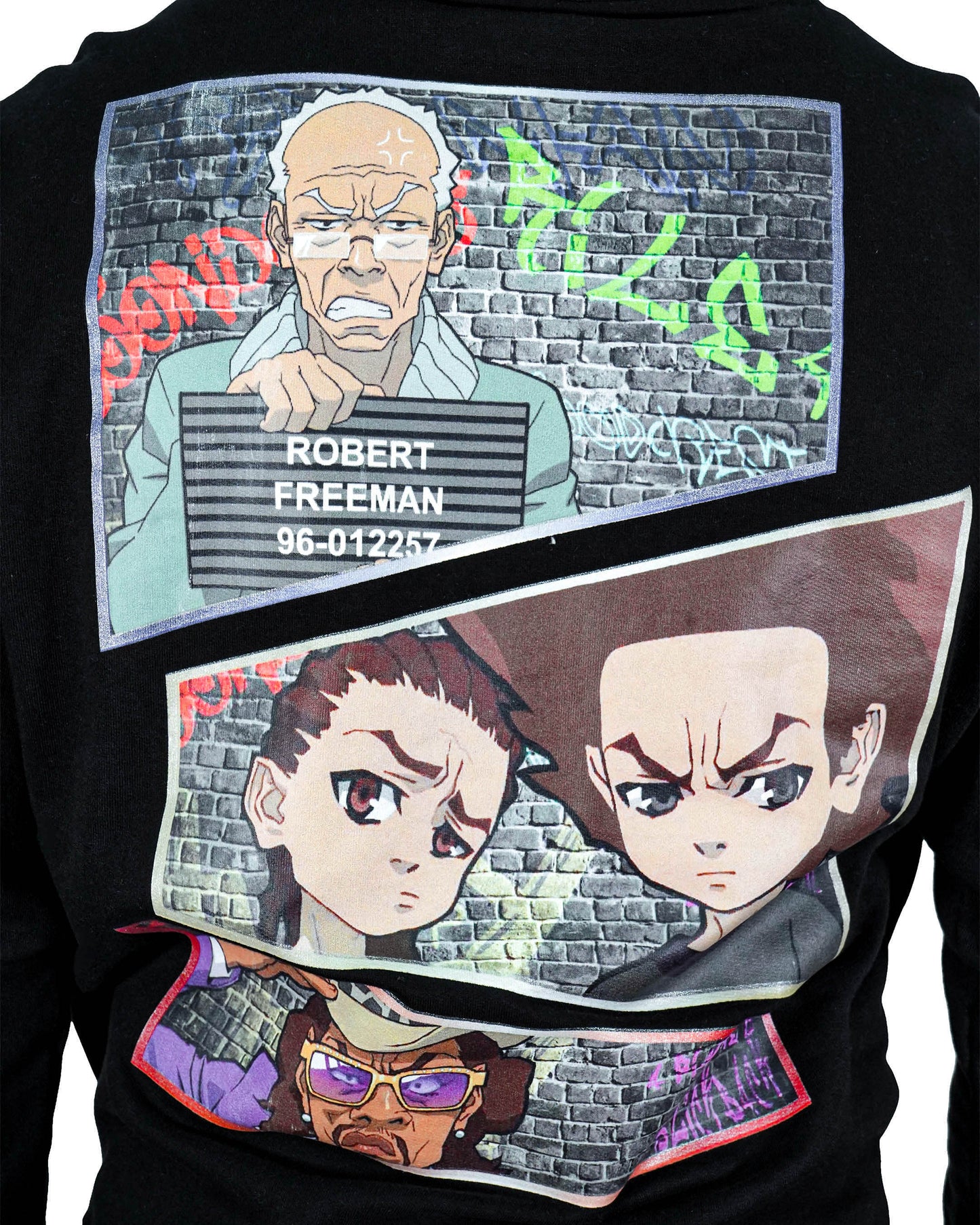 The Boondocks Legacy Black Mens Hoodie