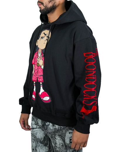 The Boondocks Riley Chill Guy Black Mens Hoodie