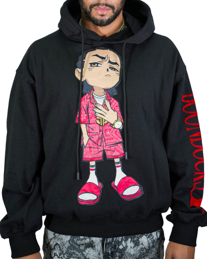 The Boondocks Riley Chill Guy Black Mens Hoodie