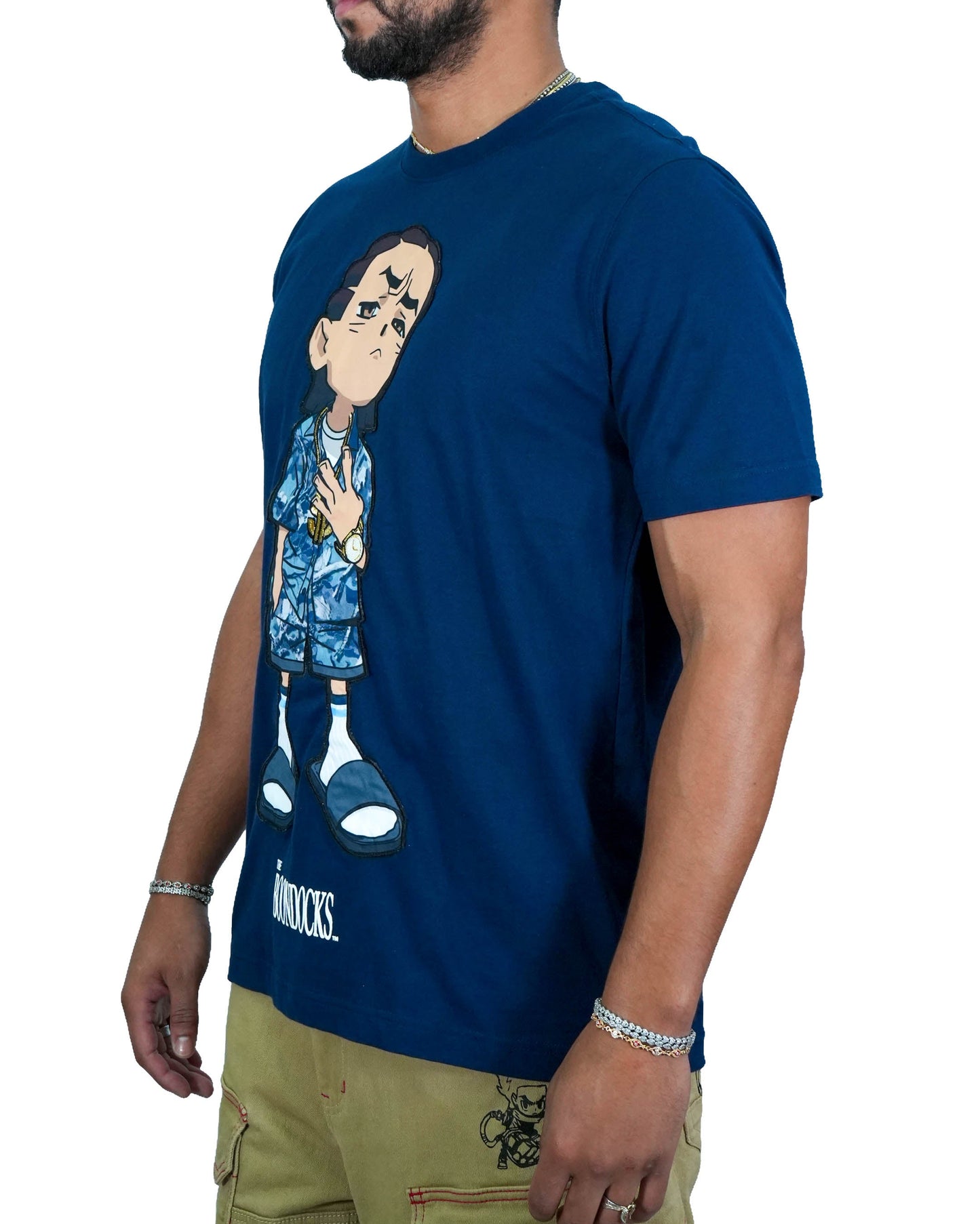 The Boondocks Riley Chill Guy Navy Mens T Shirt