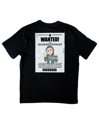 The Boondocks - Riley Wanted Black Mens T Shirt