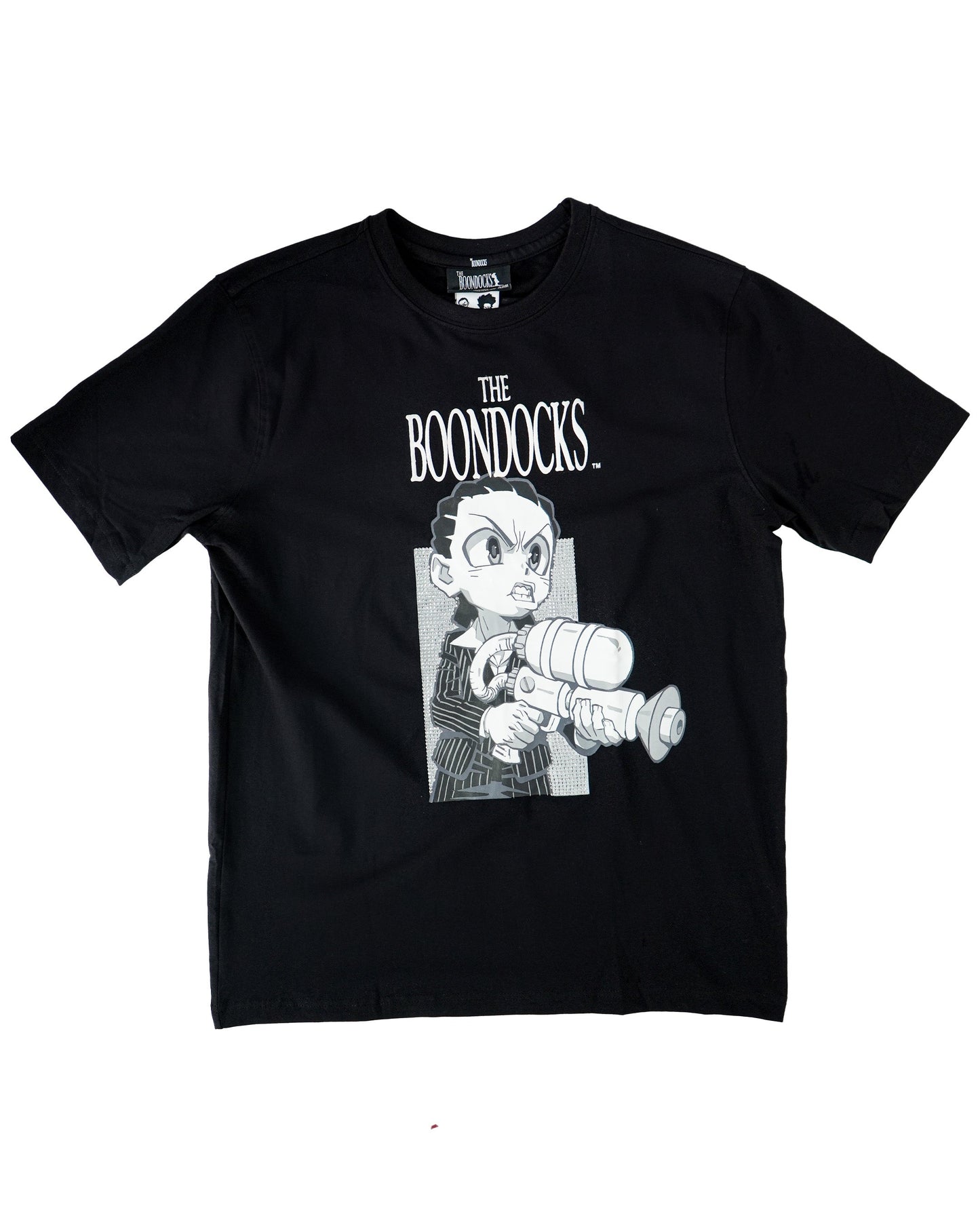 The Boondocks - Riley Say Hello Rhinestoned Black Mens T Shirt