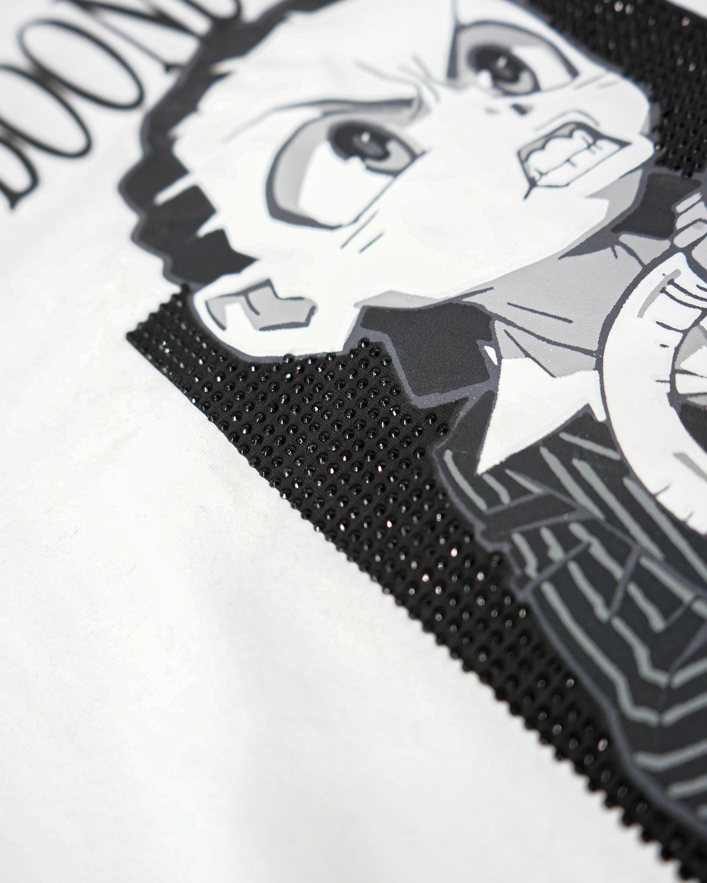 The Boondocks - Riley Say Hello Rhinestoned White Mens T Shirt