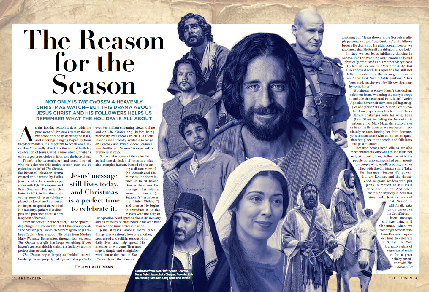 The Chosen - TV Guide: Special Christmas Edition, Season 5 Holy Week Preview, Jonathan Roumie Interview, Behind-The-Scenes, Episode Guides, Christian Holiday Calendar 2025, Set Tour In Texas & More!