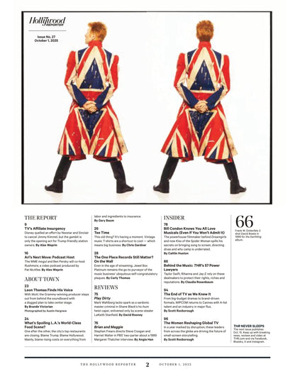 The Hollywood Reporter - 25.10.01 Edition: FKA Twigs Reclaims Her Groove, Justin Tranter's Choice Words For The Industry, The Carefully Choreographed Chaos Behind K-Pop's Ruling Diva Rosé & More!