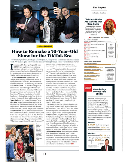 The Hollywood Reporter - 24.12.13 Edition: Timothée Chalamet, Elle Fanning & Monica Barbaro Discuss Surviving Fame & Embracing Their Inner Rock God, 24 Inspiring Moments That Defined 2024 & More!