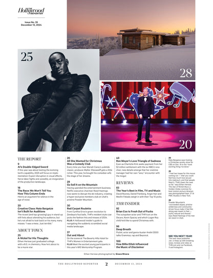 The Hollywood Reporter - 24.12.13 Edition: Timothée Chalamet, Elle Fanning & Monica Barbaro Discuss Surviving Fame & Embracing Their Inner Rock God, 24 Inspiring Moments That Defined 2024 & More!