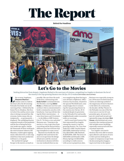 The Hollywood Reporter - 25.01.17 Edition: What We Saw, What We Lost, What We Saved, What's Next For Los Angeles After The Wildfire? Jeff Buckley's Grace Lives On, The Race To The 2025 Oscars, & More!