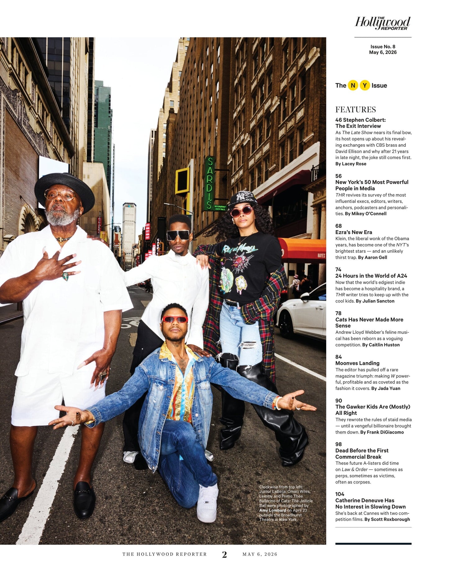 The Hollywood Reporter - 26.05.06 Edition: The Late Great Stephen Colbert Exit Interview, NY's Most Powerful People In Media, A24 In 24 Hours, Ezra Klein’s New Era, Hollywood CEO Pay Chart & More!
