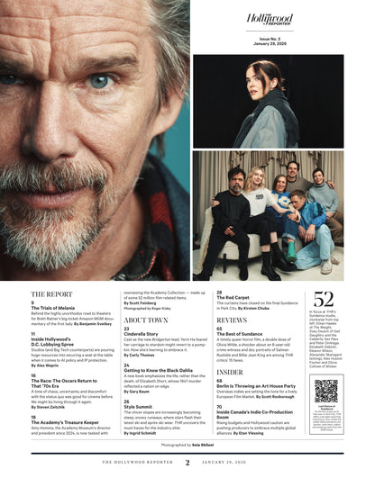 The Hollywood Reporter - 26.01.29 Edition: Odessa A’zion’s Honest Journey, Couch Surfing & Her Complicated Family, TV’s New It Girl, MAGA Media Meltdown, Amazon’s $40M Melania Movie & More!