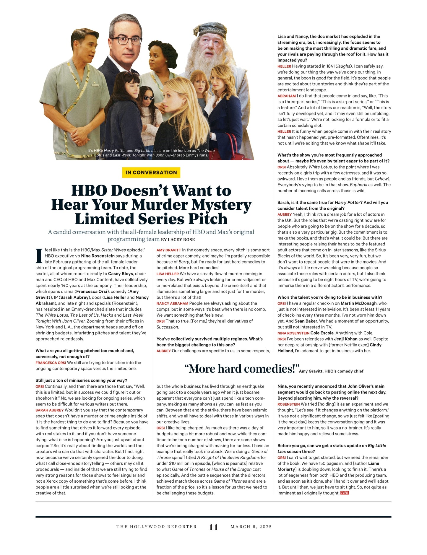 The Hollywood Reporter - 25.03.06 Edition: Power Stylists 2025 Featuring Zoe Saldãna & More! Oscars Drama, Red Carpet Fashion, Gene Hackman Tribute, Amanda Seyfried's Next Move, HBO’s Future & More!