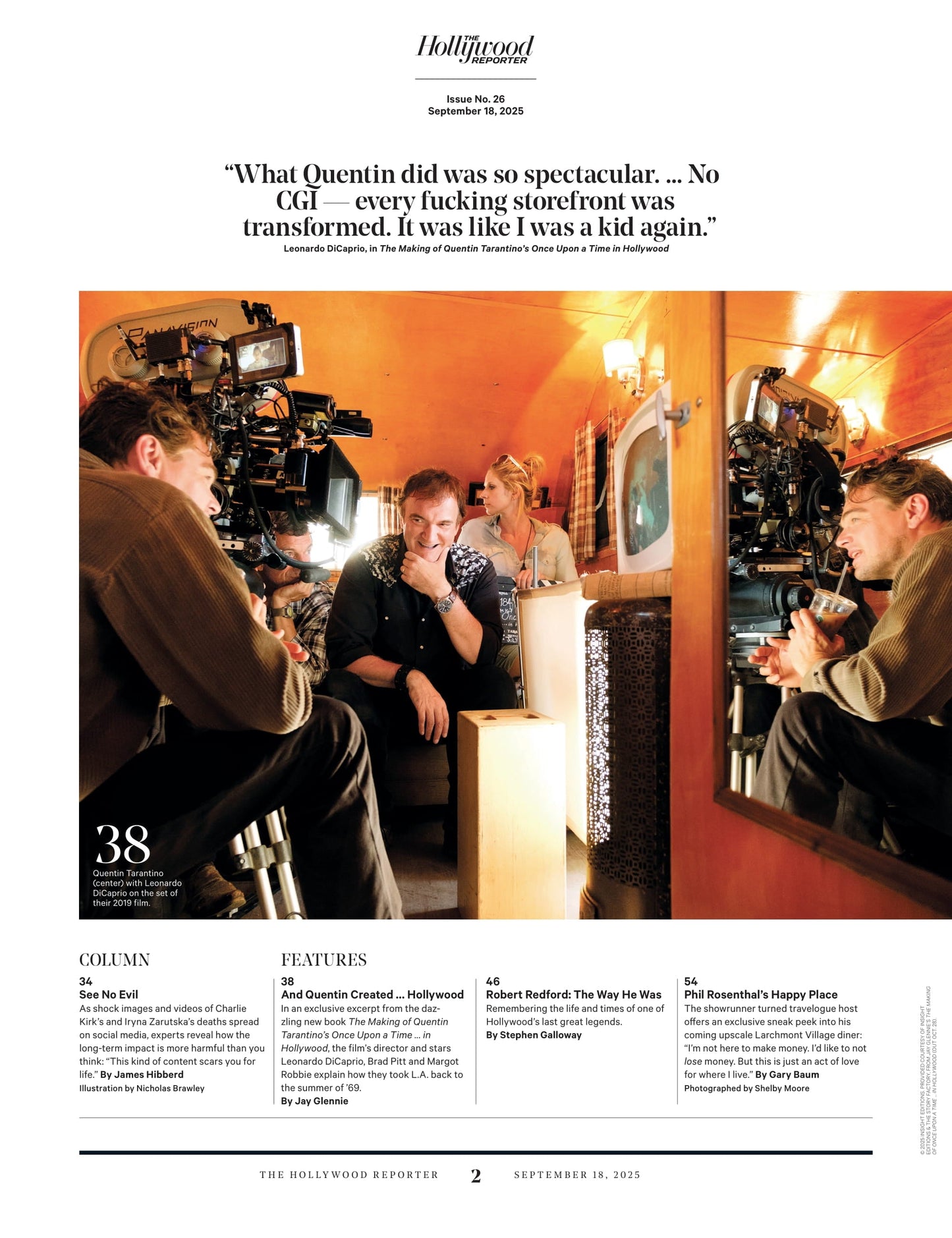 The Hollywood Reporter - 25.09.18 Edition: Robert Redford's Legacy, How Jenny Han's Hit Novel Became A Streaming Sensation, Top Celebrity Entrepreneurs, Phil Rosenthal’s Happy Place & More!