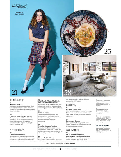 The Hollywood Reporter - 25.04.16 Edition: Tina Fey Returns, Justin Bieber’s Faith Crisis, Minecraft Mess, Gracie Lawrence, Seth Rogen, Hollywood's Tariff Fears, David Blaine’s Bold New Act & More!