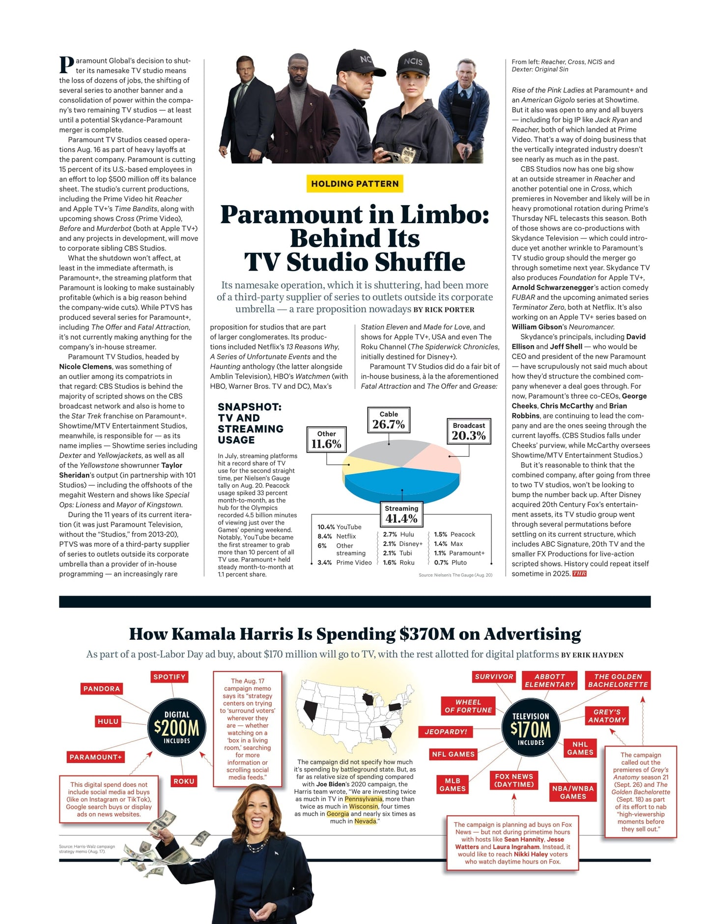 The Hollywood Reporter - 24.08.21 Edition: Hollywood's New Femme Fatale Naomi Ackie In Blink Twice, Martin Short Talks Only Murders In Ihe Building, Kamala Harris’ Celebrity Whisperer & More!
