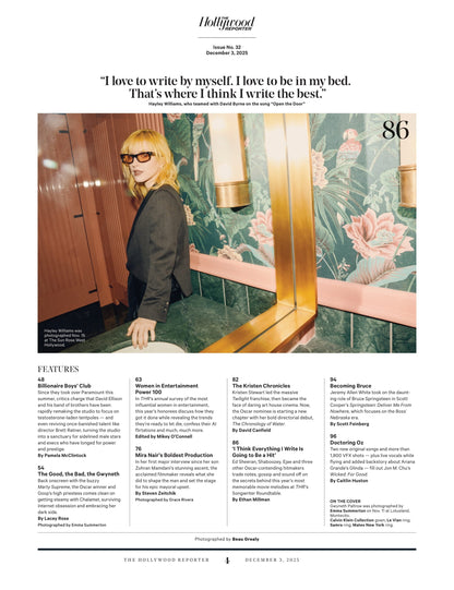The Hollywood Reporter - 25.12.03: Most Powerful Women In Entertainment, Kristen Stewart’s Next Chapter, Hollywood’s Publicist Wars, Mira Nair’s Inspiring Journey, L.A.'s Best Private Schools & More!