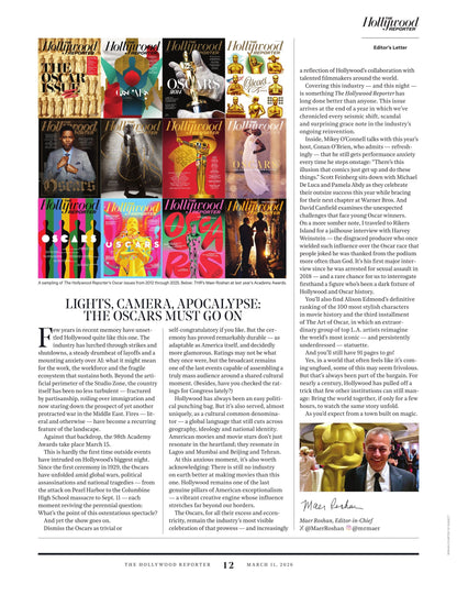 The Hollywood Reporter - 26.03.11 Edition: The Oscars Issue, Hosted By Conan O'Brien, Hollywood's Most Stylish Movie Characters, How Zaslav Got The Last Laugh, Harvey Weinstein's Life At Rikers & More!