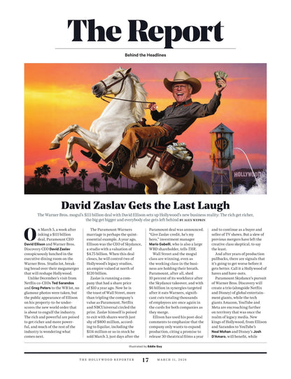 The Hollywood Reporter - 26.03.11 Edition: The Oscars Issue, Hosted By Conan O'Brien, Hollywood's Most Stylish Movie Characters, How Zaslav Got The Last Laugh, Harvey Weinstein's Life At Rikers & More!