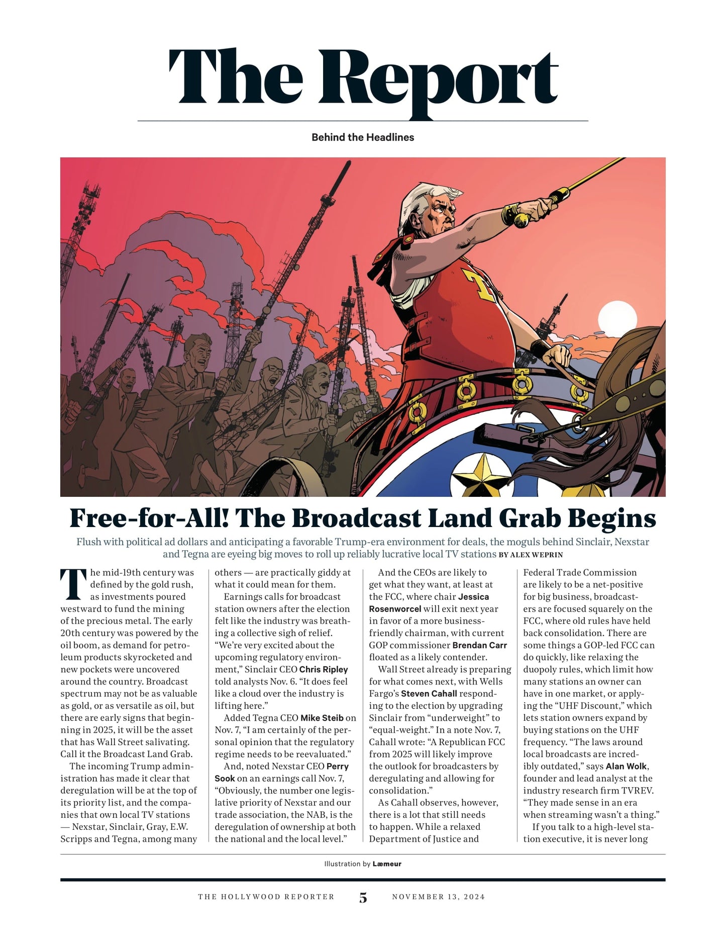 The Hollywood Reporter - 24.11.13 Edition: After A Divided & Dystopic Election Netflix's Squid Game Sequel Feels Close To Home, Michael Wolff On Trump 2.0, Jon M. Chu On Conquering Oz & Hollywood!