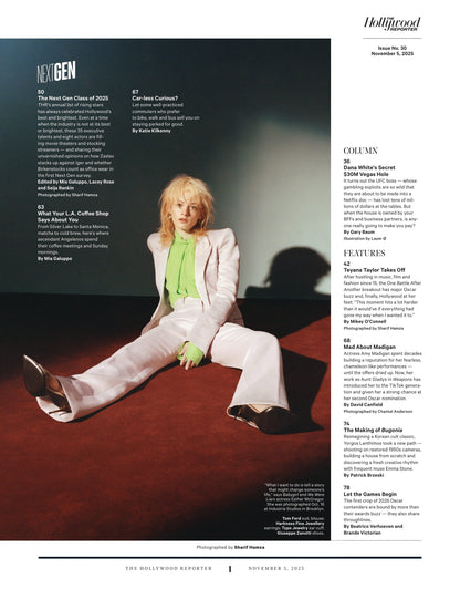 The Hollywood Reporter - 25.11.05 Edition: Rising Stars & Execs Shaping The Future Of Entertainment, Teyana Taylor Takes Off, Dana White’s Secret $30M Vegas Hole, Amy Madigan's Versatile Career & More