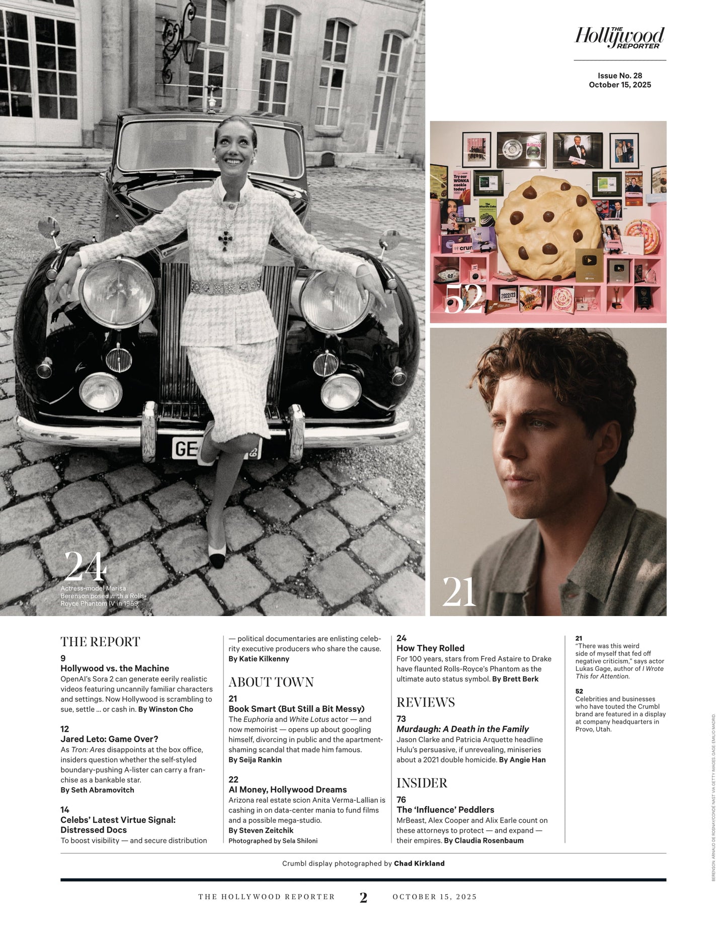 The Hollywood Reporter - 25.10.15 Edition: Hottest Influencers On The Planet, YouTube’s Trillion-View Triumph, Diane Keaton’s Legacy, Spencer Pratt’s Comeback, Hollywood Vs OpenAI’s Sora 2 & More!