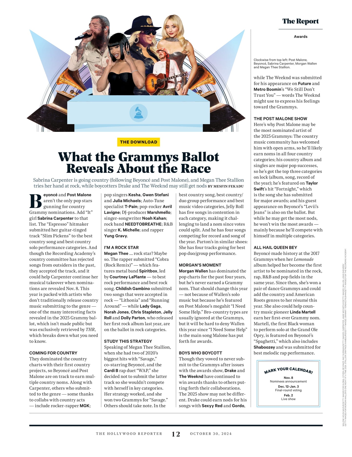 The Hollywood Reporter - 24.10.30 Edition: Why Hollywood Won't Make Room For The Next Generation, 25 Best Places To Work In Entertainment, Salary Breakdown, How To Make More & Race To Replace Bob Iger