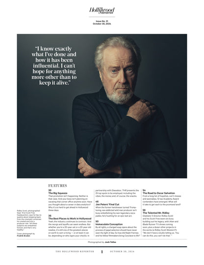 The Hollywood Reporter - 24.10.30 Edition: Why Hollywood Won't Make Room For The Next Generation, 25 Best Places To Work In Entertainment, Salary Breakdown, How To Make More & Race To Replace Bob Iger
